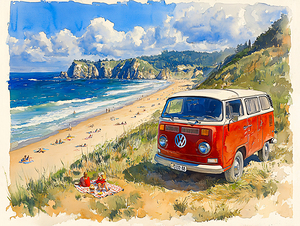 Camping at the Beach