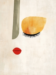 Face of a Woman Minimalist