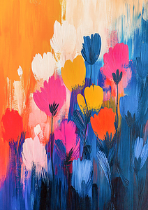 Abstract Tulips
