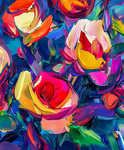 A Modern Impression of Roses