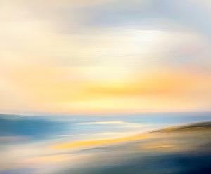 Simple Abstract Pastel Landscape