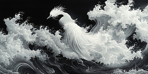 Wild Water Bird Rising