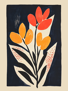 Flowers in the style of Henri Matisse