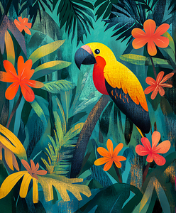 Parrot in the Jungle