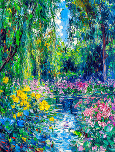 Abstract Water Garden