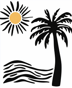 Black Palm and Sun