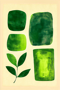 Green Abstract Shapes