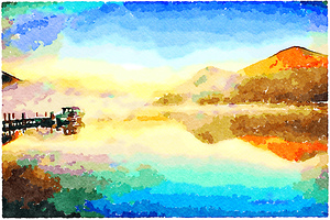 Lake Rotoroa New Zealand Early Morning