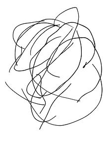 Single Line Scribble Black on White