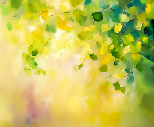 Abstract Garden with Tree