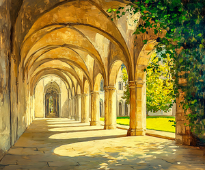 Cathedral Cloisters Sunlit