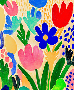 Bright Abstract Flowers