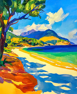 A Quiet Beach in the Sun