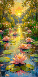 Lily Pond Panel