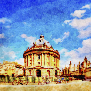 Oxford the Radcliffe Camera Watercolour