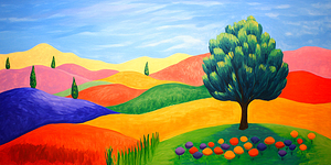 Abstract Italian Landscape