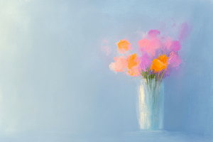 Flowers by Window Light