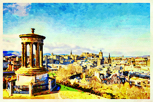 Edinburgh from Calton Hill Scotland