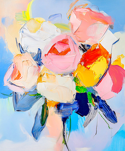 Roses Abstract Bouquet