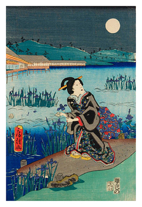 Summer Scene by Utagawa Fusatane