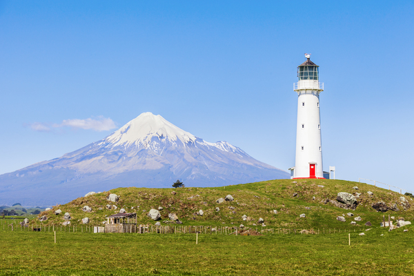 Cape Egmont Lighthouse and Taranaki by Travelling Light