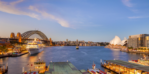 Twilight at Sydney Harbour by Travelling Light