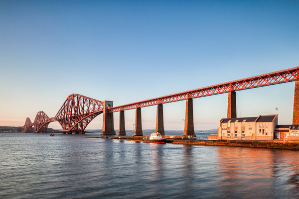 Forth Rail Bridge at Sunset by Travelling Light