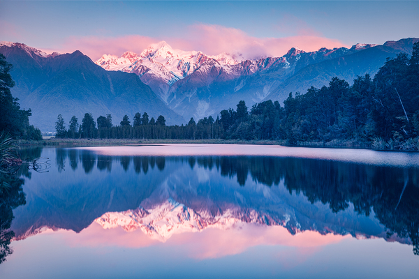 Lake Matheson View by Travelling Light