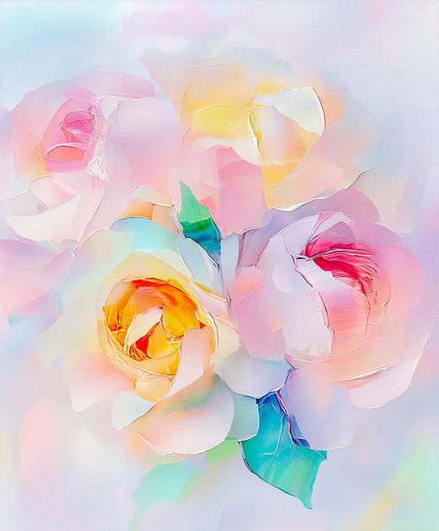Pastel Roses by Travelling Light