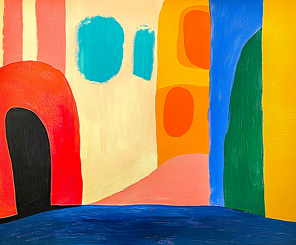 Modern Abstract Color Pop by Travelling Light