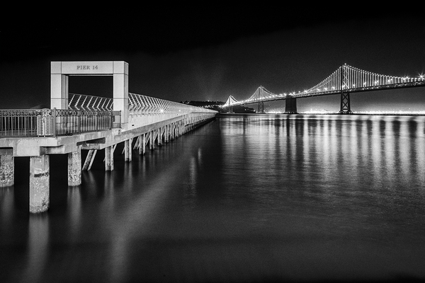 Night San Francisco Bay Print