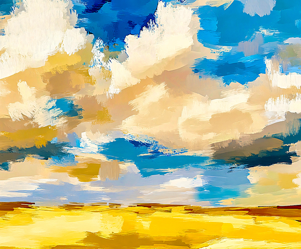 Simple Sunny Abstract Landscape by Travelling Light
