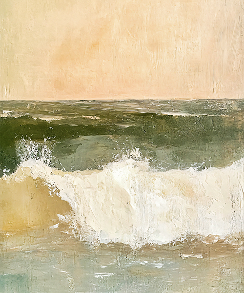 Neutral Abstract Seascape by Travelling Light