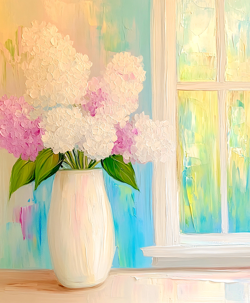 Lilac By A Window Print