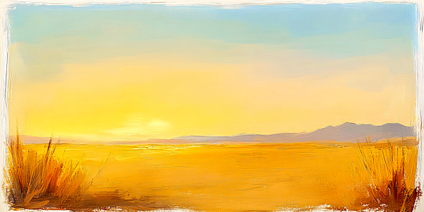 Desert Landscape Evening by Travelling Light