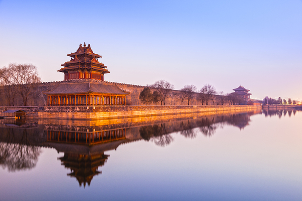 Wall and Moat Forbidden City Beijing by Travelling Light