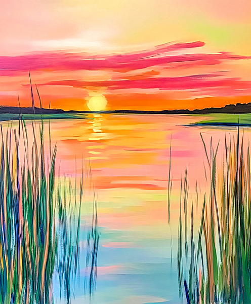 Sunset Over the Salt Marsh by Travelling Light