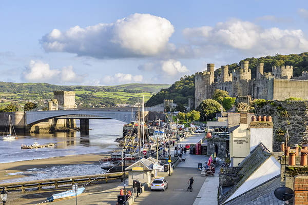 Conwy Waterfront Castle and Bridges by Travelling Light