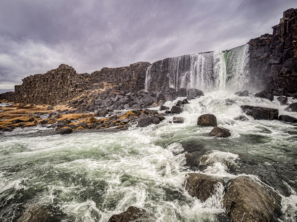 Oxararfoss Waterfall Iceland by Travelling Light