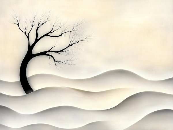 Lone Tree Amongst Rolling Hills by Travelling Light