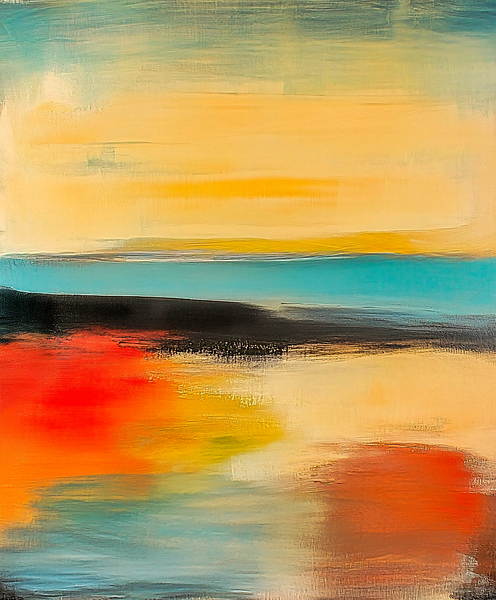 Abstract Land and Sea by Travelling Light