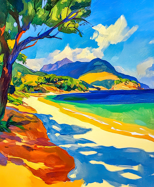 A Quiet Beach in the Sun by Travelling Light