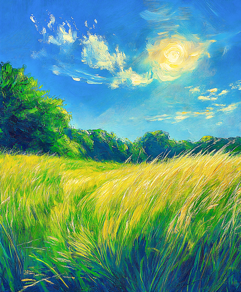 Simple Green Landscape by Travelling Light