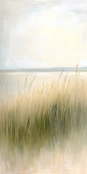 Simple Neutral Landscape Print