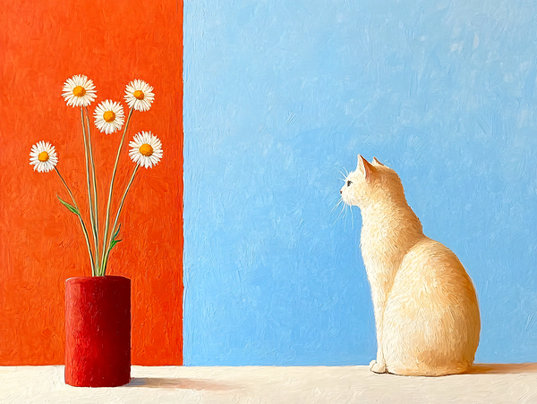 Im Watching You Daisies  Print