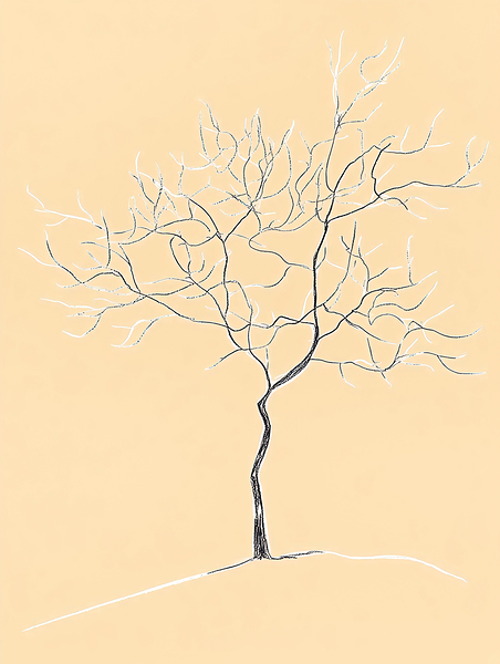 Tree in Winter Print