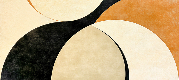 Neutral Abstract with Curves by Travelling Light