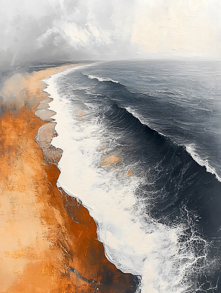 Sand and Sea in Neutral Tones by Travelling Light