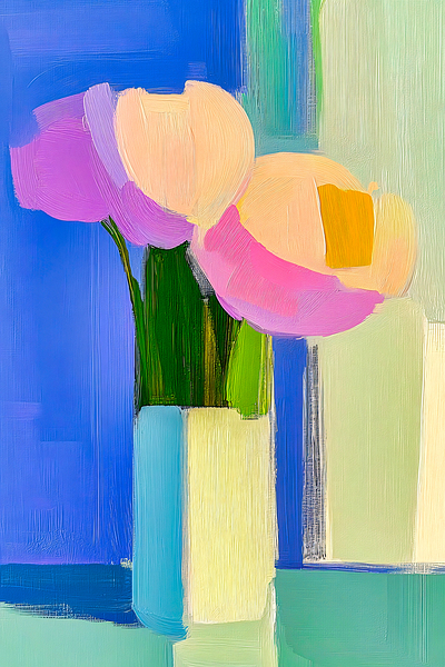 Purple Flowers Vivid by Travelling Light