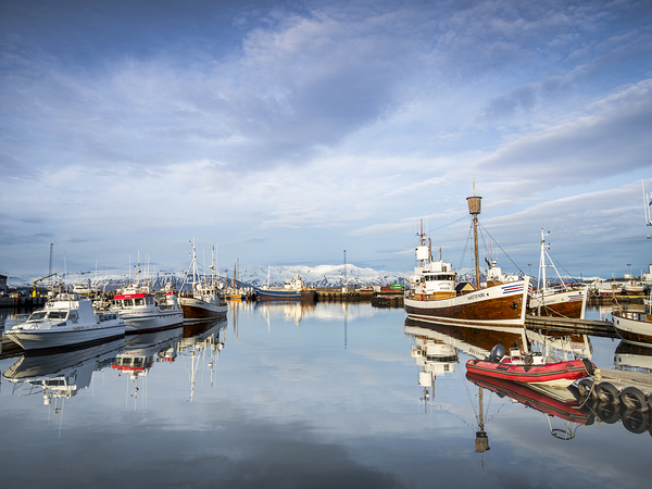 Husavik Harbour Iceland II by Travelling Light